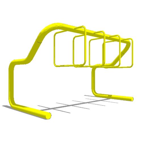 Urban Hanger Racks: Urban Rack Wide - 4 Square Hanger  - 8 Bike Capacity ( UB-4000W )