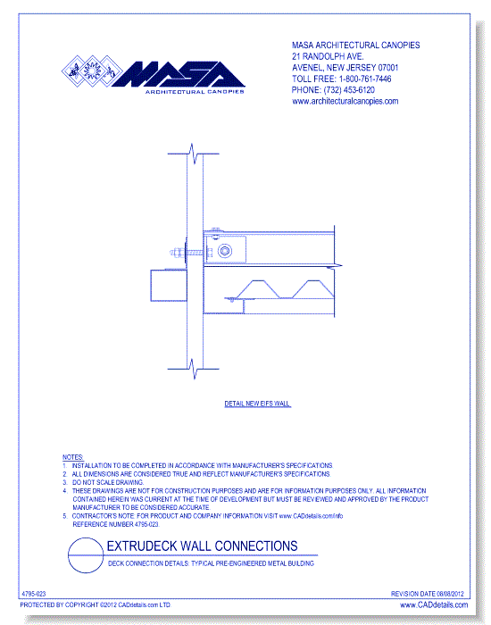 Deck Connection Details: Typical Pre-Engineered Metal Building