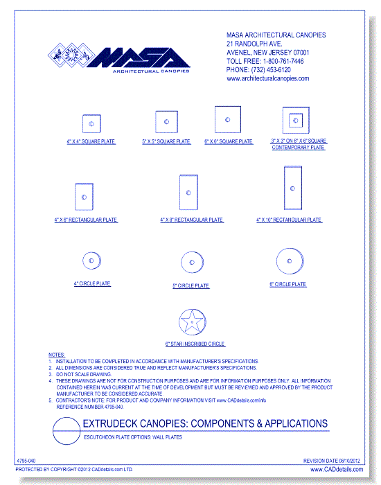 Escutcheon Plate Options: Wall Plates