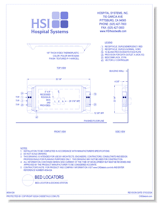 Bed Locator & Docking Station