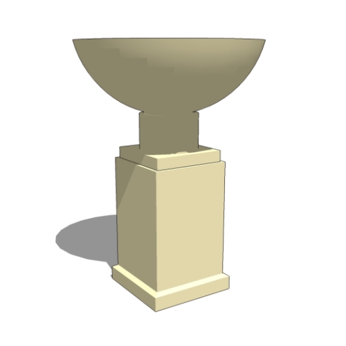 Cast Stone Collection: Savoy Cast Stone Planter and Pedestal