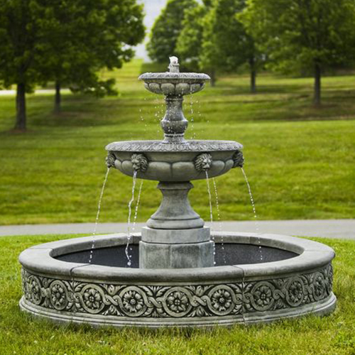CAD Drawings Campania International Estate Fountains: Parisienne Two Tier