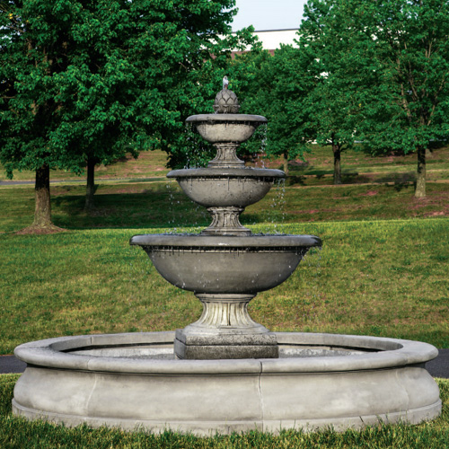 CAD Drawings Campania International Signature Collection: Fonthill Fountain in Basin