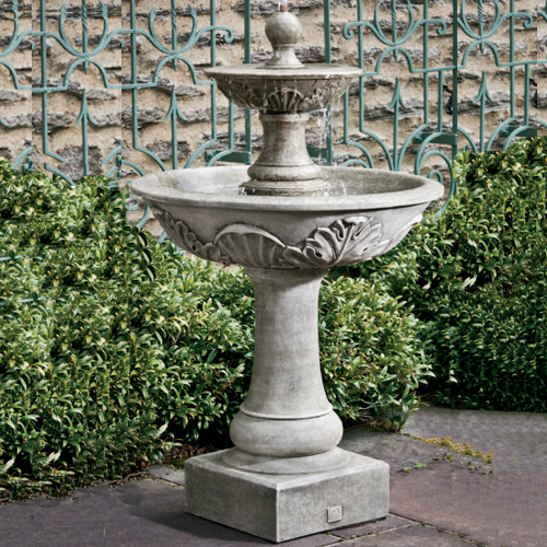 CAD Drawings Campania International Estate Collection: Acanthus Two Tiered Fountain