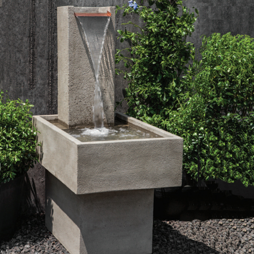 CAD Drawings Campania International Contemporary Fountains: Falling Water Narrow Fountains
