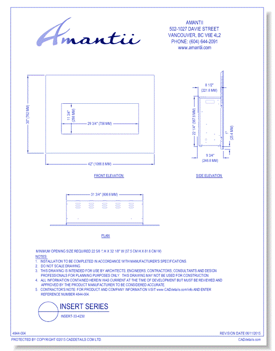 Insert Series: INSERT-33-4230