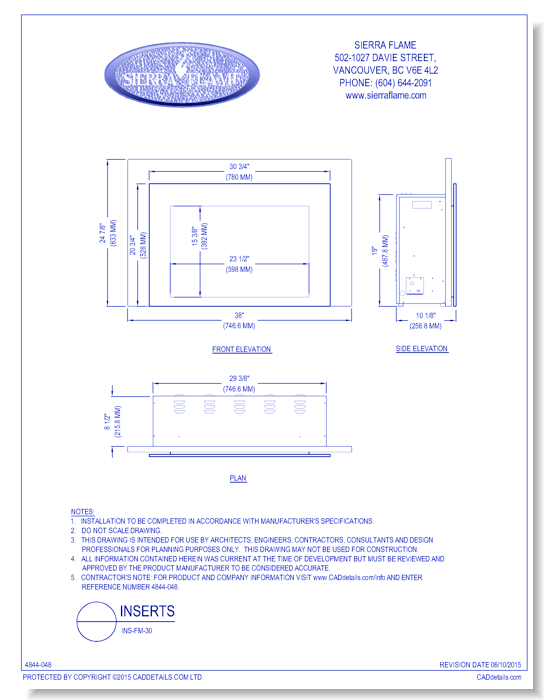 Electric Inserts: INS-FM-30