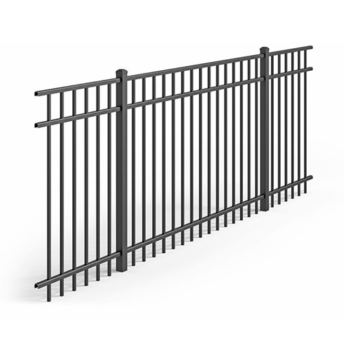 CAD Drawings Ultra Aluminum Mfg. Inc. Industrial Aluminum Fences: UAF-200 Flat Top