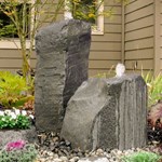 View Cascade Double Fountain with Accent Planter