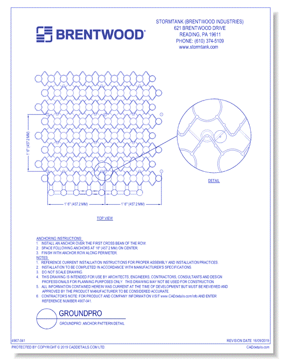 GroundPro: Anchor Pattern Detail