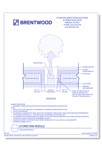 StormTank Module: Tree Surround Detail