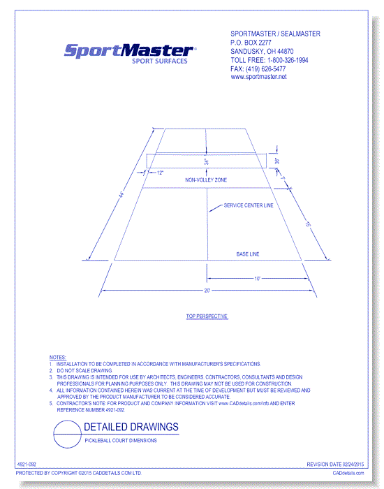 Pickleball Court Dimensions