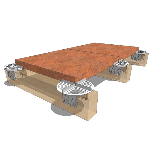 elePHOOT®: PK72–interlocked architectural slab paver on timber framing