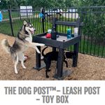 View The Dog Post Leash & Toy Box