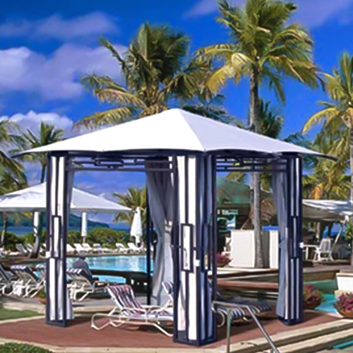 CAD Drawings BIM Models Resort Cabanas Polynesian Cabana 