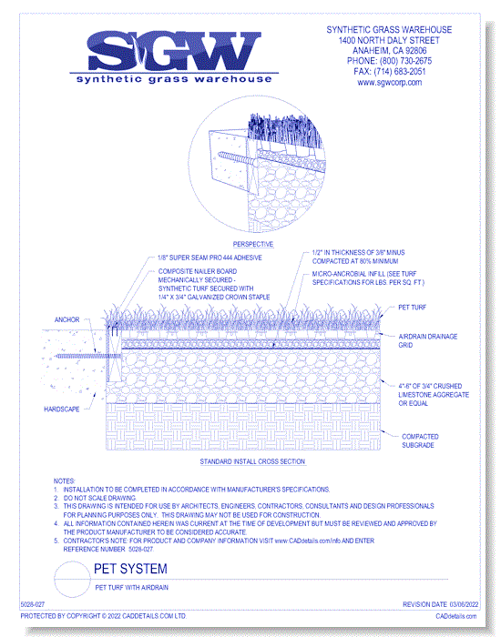 Pet Turf With AirDrain