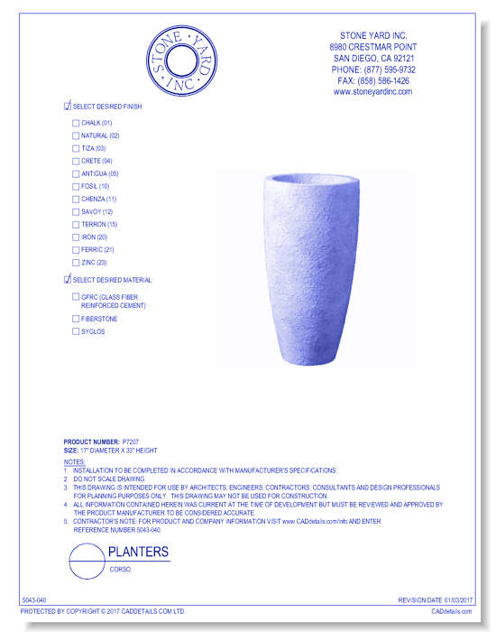 Corso Planter