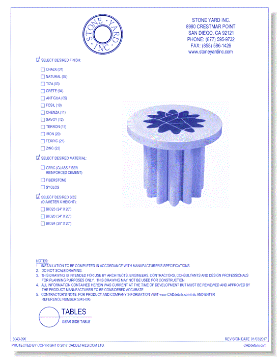 Gear Side Table