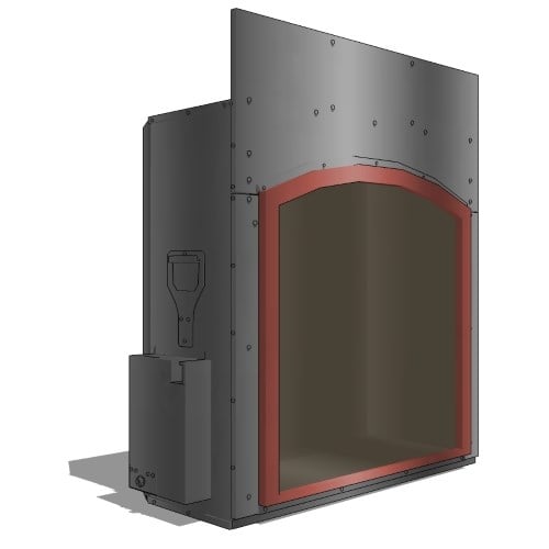Gas Fireplaces: Model FV41 Arch FullView