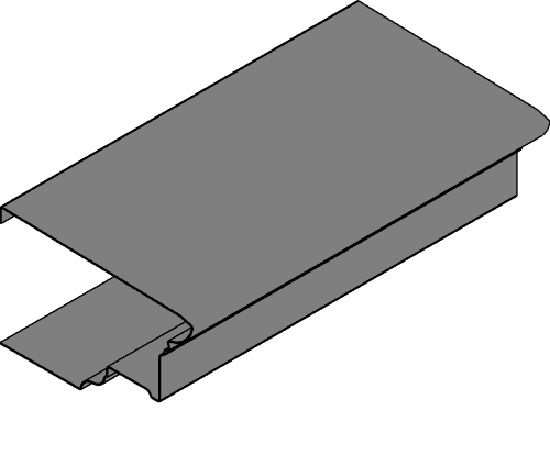 Fiberglass Cornice: CR 102x10, 16-1/16" H x 25-15/16" P x 120" L