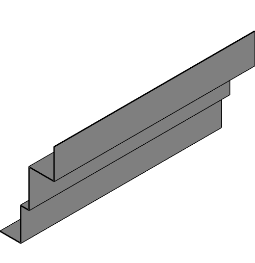 Fiberglass Cornice: CR 138x8, 24-1/16" H x 13" P x 96" L