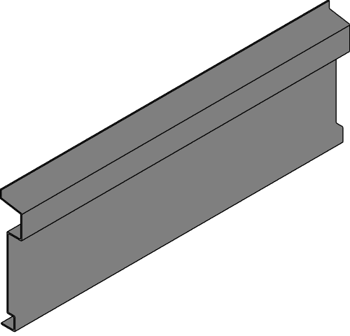 Fiberglass Cornice: CR 145x8, 17" H x 3 3/16" P x 96" L