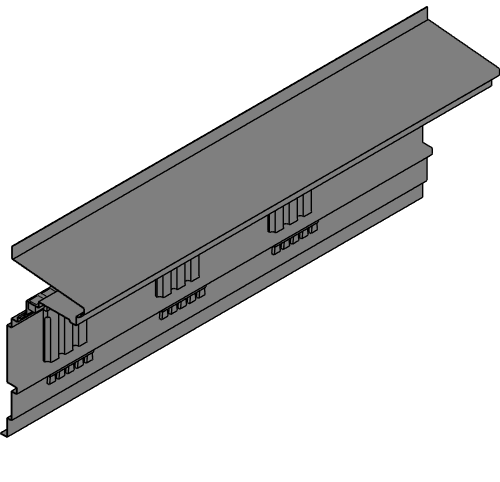 Fiberglass Cornice: CR 152x7,  24" H x 12' P x 80 1/2" L