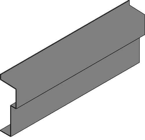 Fiberglass Cornice: CR 177x8, 16-3/4" H x 6" P x 96" L