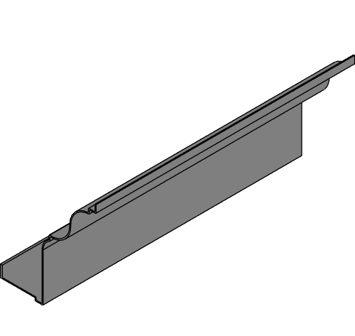 Fiberglass Cornice: CR 204x8, 21-1/8'' H x 17-3/4'' P x 96'' L