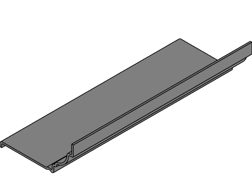 Fiberglass Cornice: CR 210x8, 10-1/4'' H x 19-1/2'' P x 96'' L