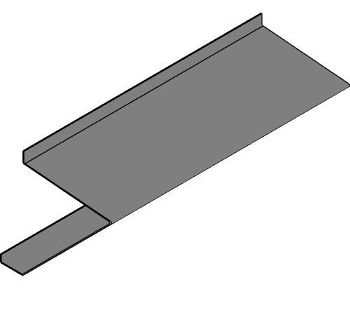 Fiberglass Cornice: CR 238x8, 1'-9 3/4" H x 1'-10 7/16" P x 96'' L