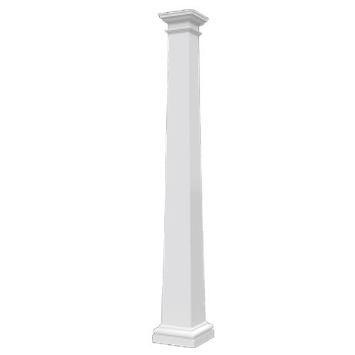 CAD Drawings Royal Corinthian Square Tapered Fiberglass Columns