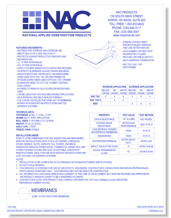 ECB®: 75 Anti-Fracture Membrane