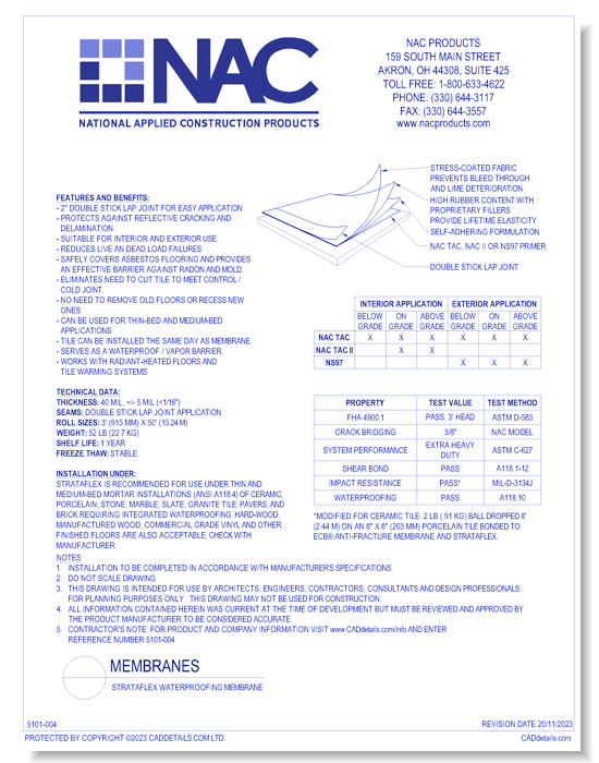 Strataflex: Waterproofing Membrane