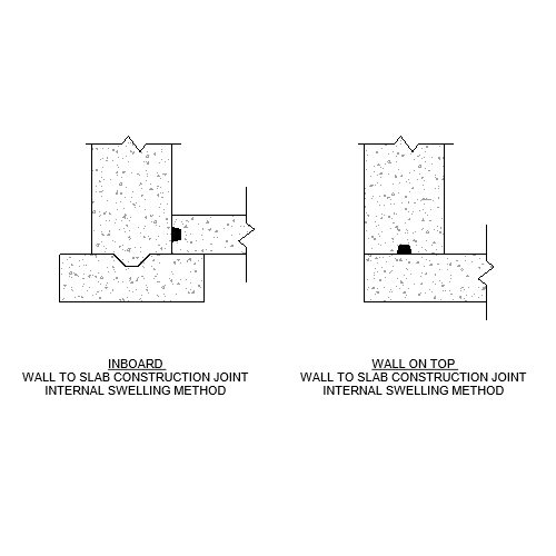 Wall to Slab – Double Protection – Int Swelling Method