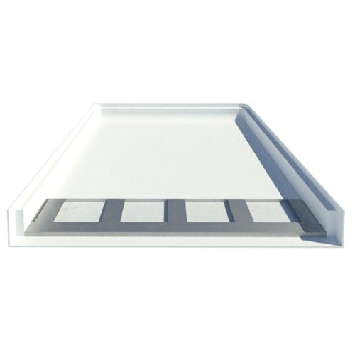 36": Shower Base - AcrylX™ Applied Acrylic Accessible Shower Base with Integral Trench Drain (XSBSSB 3838TR.75)