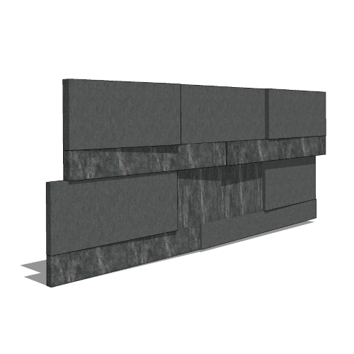 CAD Drawings BIM Models Delgado Stone Distributors Mystic Black Slate Panels