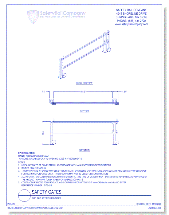 SRC In-Plant Roller Gates