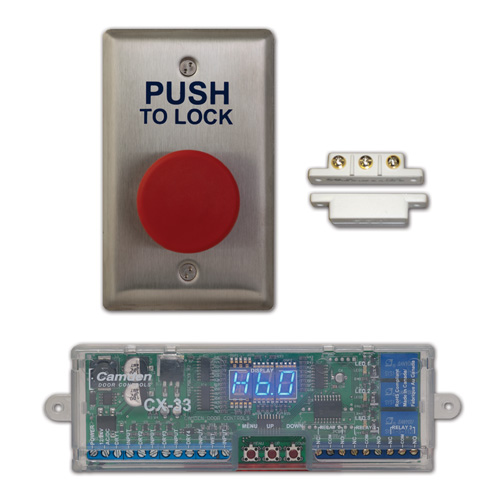 CAD Drawings Camden Door Controls Restroom Control System Kits: Basic Push Button System (CX-WC10)