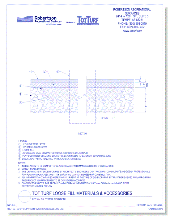 LFG16 – 6.5” System: Field Detail