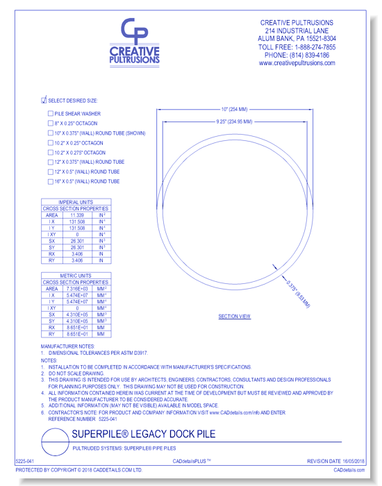 Pultruded Systems: Superpile® Pipe Piles