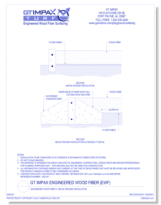Engineered Wood Fiber 01 Above Ground Installation