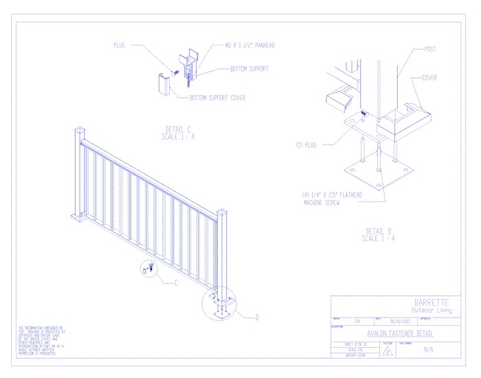 Avalon Aluminum Railing®: Fastener Detail (Part 2)