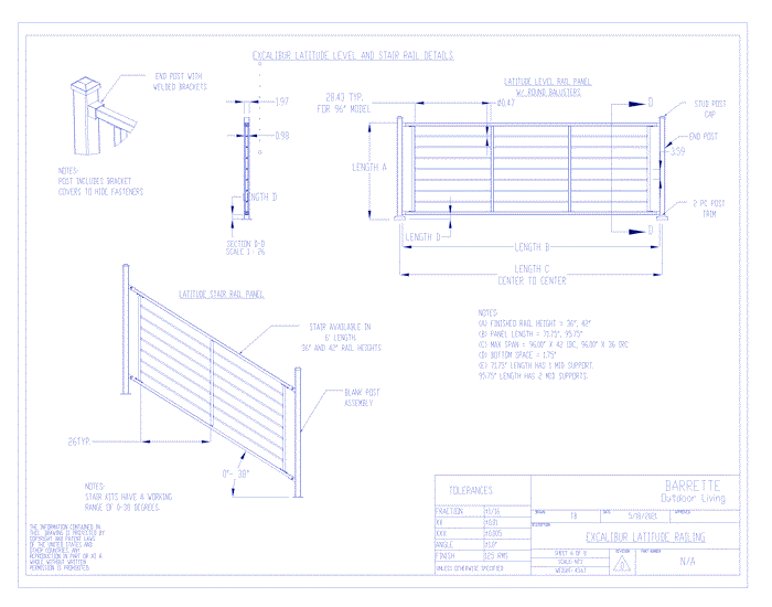 Excalibur®: Latitude Railing