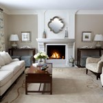 View Mantel: Regal 72 Standard Concrete Fireplace Mantel