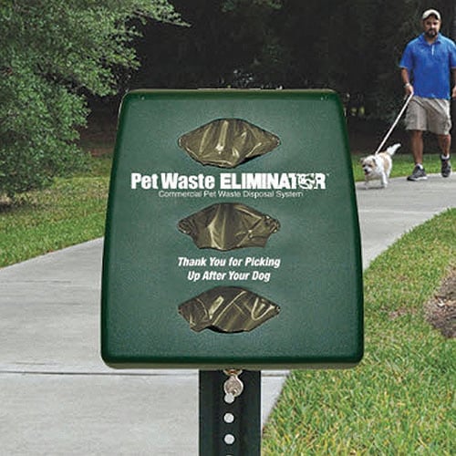 CAD Drawings Pet Waste Eliminator Plastic Pet Waste Eliminator Station - Compact