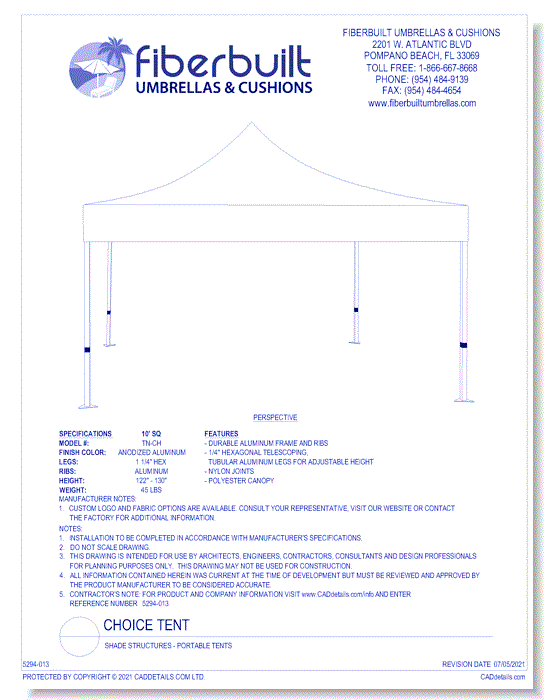 Shade Structures: Portable Tent - Choice 
