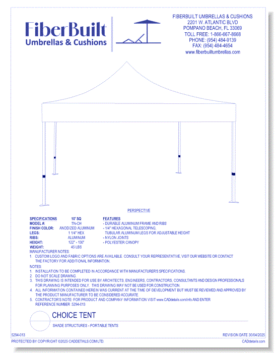 Shade Structures: Portable Tent - Choice