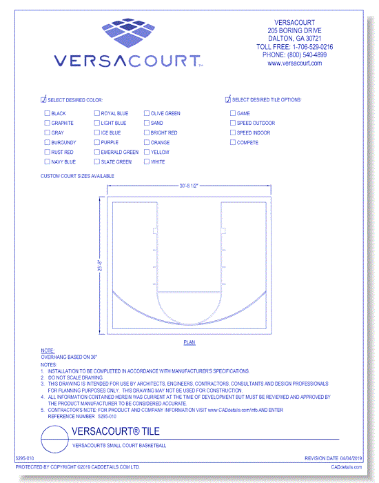 VersaCourt® Small Court Basketball