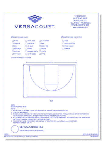 VersaCourt® Half Court Basketball